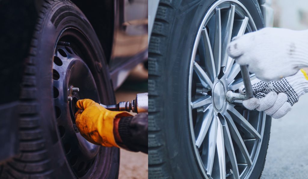 Professional installation of Cooper and Falken all-terrain tires